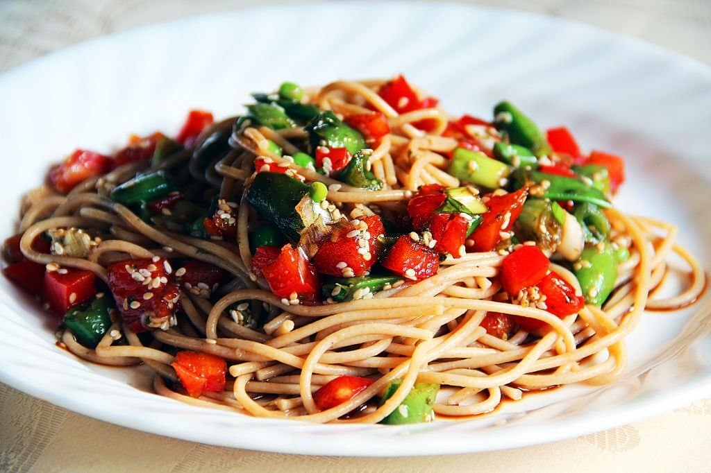 Spicy Sesame Noodles with Chicken
