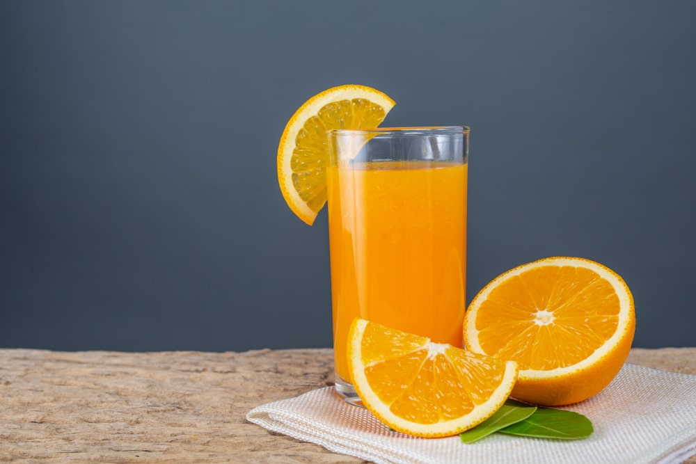 does orange juice help with a cold